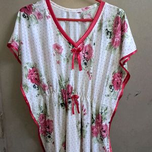 Pink M White Nightdress