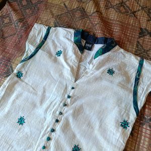 White Straight Kurta