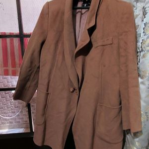 New Brand Brown Warm Woolen Coat 4xl Size