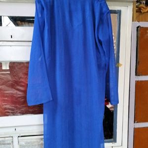 Blue Colour Abaya With Dupatta