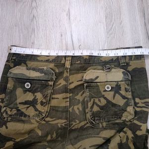 Army Colour Cargo Jeans (Waist 32) (E.89)