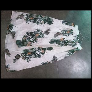 White Printed Long Skirt