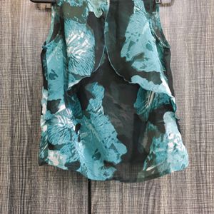 Chic Crop Top | StalkBuyLove | Sea Green Black