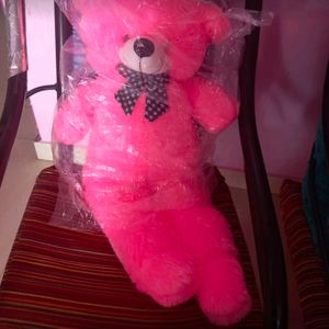 Brand New 90 Cm Teddy Bear With Cover Pink