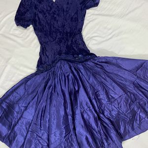 Vintage Velvet Satin Dress