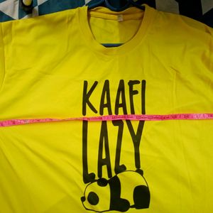 Yellow Kaafi Lazy T Shirt