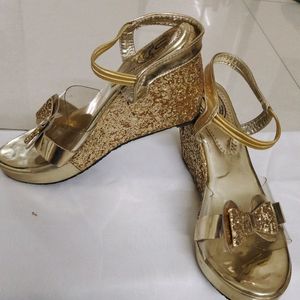 Golden Sandals For Women And Girls