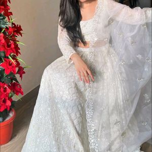 White Wedding Lehenga