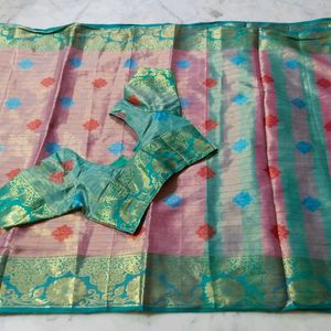 Pattu Saree With Blouse