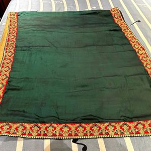 🥳Final Price🥳Green/beige Saree