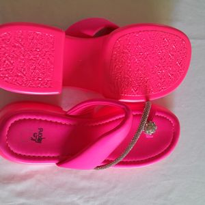 Neon Pink Casual Sandals (Women's)