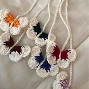 Cute Crochet Butterfly Keychain!