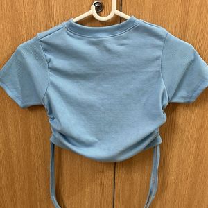 Blue Crop Top