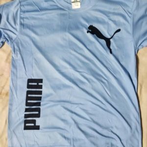 Men Puma Tshirt Blue XL