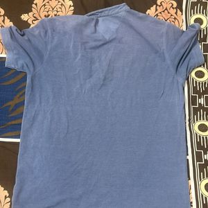 Alto Moda by Pantaloons Plus Size Blue Tshirt XXL