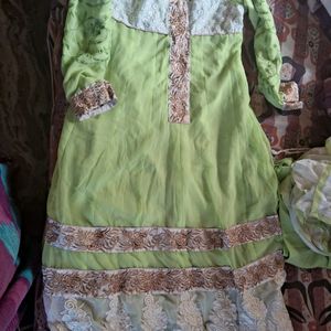 Never Used Anarkali Chudi Georgette