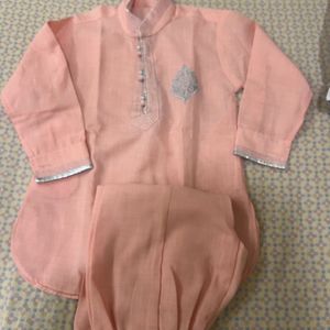 Pink Pathani Kurta Pyjama - Boys