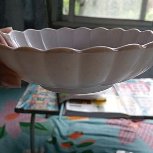 Bowl And Silver Stainless Steel Serving Spoons