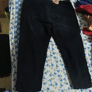 Black Cordroy Men Pant