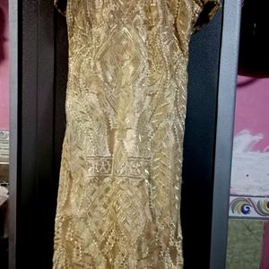 Golden Newly Kurta With Bright Shining Colour