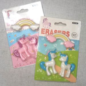 Eraser Set Of Unicorn And Rainbow