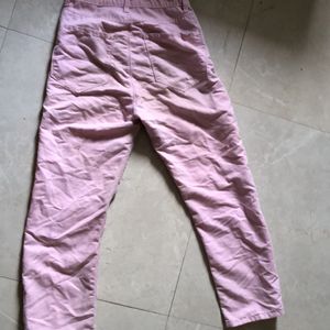 Straight Fit Pink Jeans