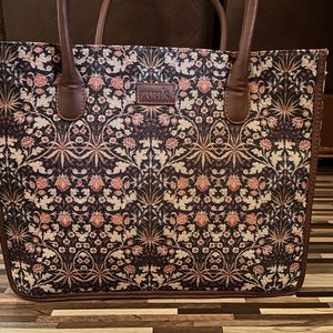 Book Tote By Zouk With Kashmiri Bliss Print