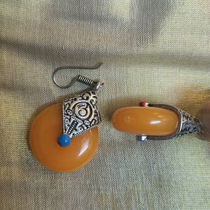 Yellow Stone Earrings