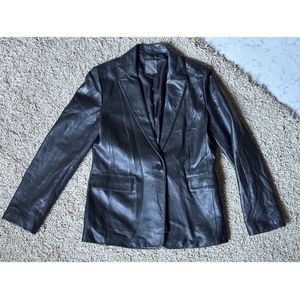 Sheepskin Leather Blazer