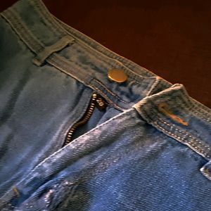 WIDEE LEGG MARINE BLUE DENIM