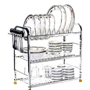 Stainless Steel 3 Shelf Wall Mount Kitchen Racks