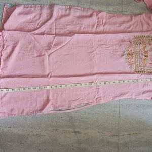 1 Time Wear New Like Baby Pink Kurti In sale