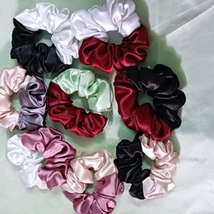 5pcs Dual Tone Scrunchies