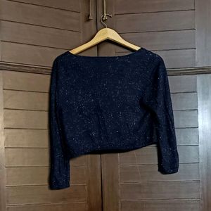 Only Women's Blue 3/4 Bolero Knit Shrug