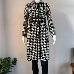 Houndstooth Dress Fit Coat