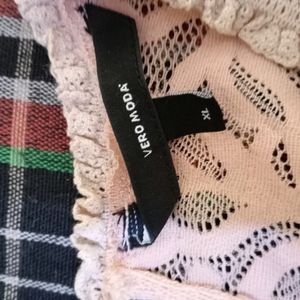 Vero Moda XL Peach Lace Top