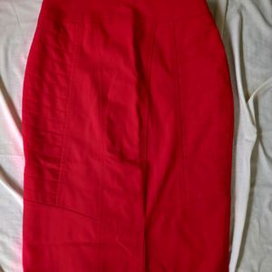 RED PENCIL SKIRT