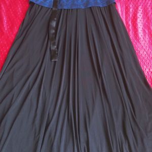 Long Black Gown For Women's And Girl's