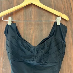 Black Body Suit With Style Back