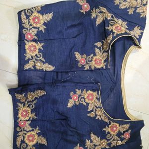 Heavy Pure Silk Zardosi Blouse