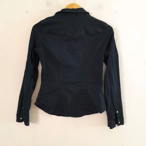 H&M Navy Casual Shirt (Women's)