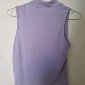 Lavender Mock Neck Top