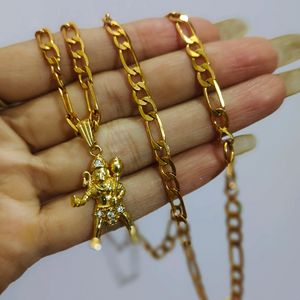 Golden Hanuman Ji Chain