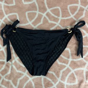 victoria’s secret swim bottoms w side tie up rings