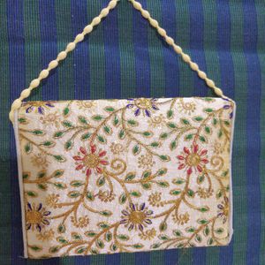 Diwali Festive multicolored Golden Sling Bag