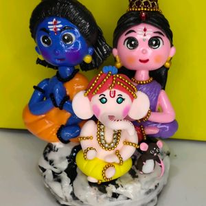 Shiv Parvati And Ganesh Ji