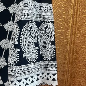 Brand New- Naari Embroidered Black Kurta