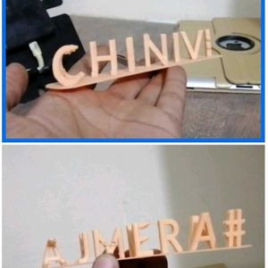 3d Your Own Names Showcase.. Keyring