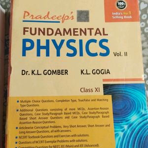 Class 11th Pradeep Fundamental Physics Both Volume