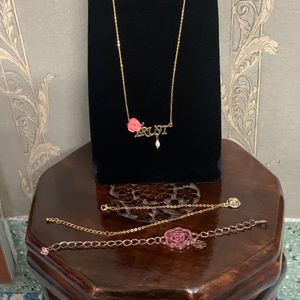 Price Drop!!Combo Of Necklace,Bracelet & Anklet